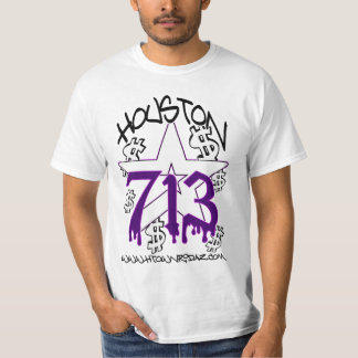 H-TOWN RIDAZ SOM BEKLÄR - HOUSTON 713 PURP T-SHIRT