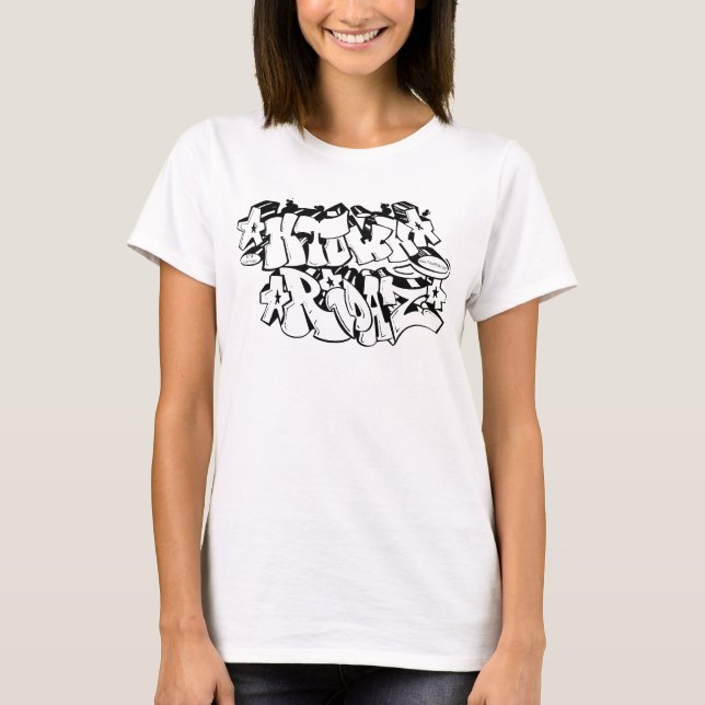 H-TOWN RIDAZ som BEKLÄR - MYCKET VARM Tee Shirt (Framsida)