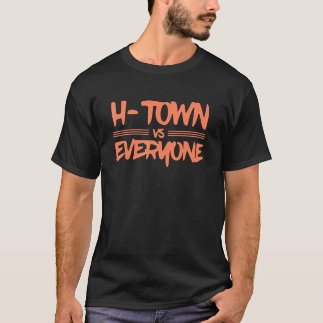 H Town Vs All Apparel T Shirt (Framsida)