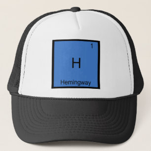 H - Utslagsplats för symbol för Hemingway rolig Keps