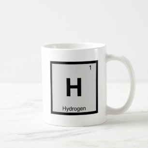 H - Vätekemi Periodisk Bord-symbol Kaffemugg