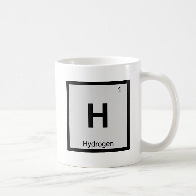 H - Vätgkemi Periodisk Bord-symbol Kaffemugg (Höger)