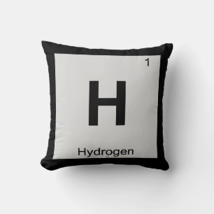 H - Vätgkemi Periodisk Bord-symbol Kudde