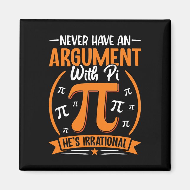 Ha aldrig ett argument med Pi han är irrationell - Magnet (Framsidan)