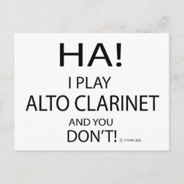 Ha Alto Clarinet Vykort