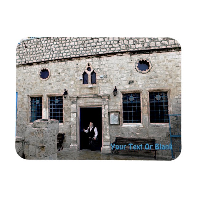 Ha-Ari Ashkenazi Shul - Tzfat Magnet (Horisontell)
