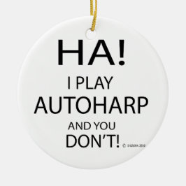 Ha Autoharp Julgransprydnad Keramik