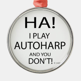 Ha Autoharp Julgransprydnad Metall