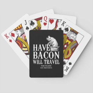 Ha Bacon Will Travel Spel Kort