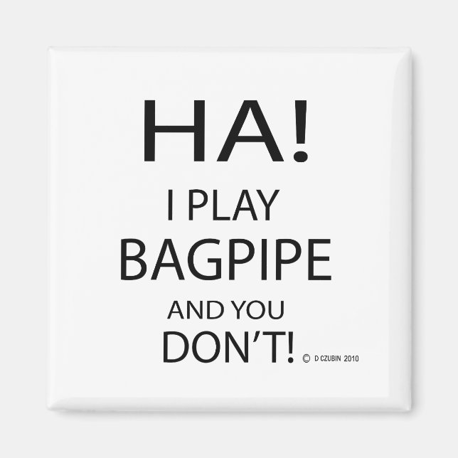Ha Bagpipe Magnet (Framsidan)