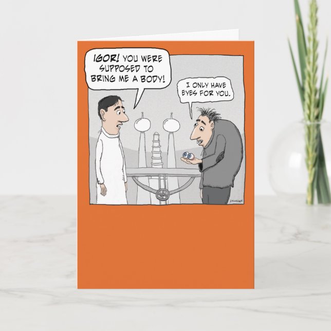 Ha bara Öga för dig Halloween Kort (Framsida)