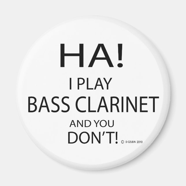 Ha Bass Clarinet Magnet (Framsidan)
