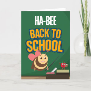 HA-BEE BACK TO SCHOOL-kort Helgkort