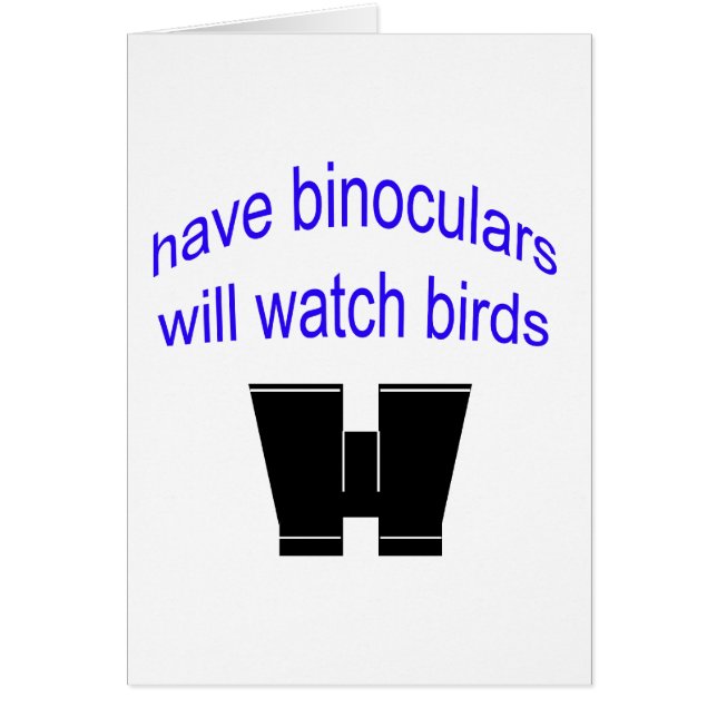 ha binos att ska klockafåglar hälsningskort (Framsidan)