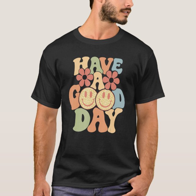 Ha Bra Day Lycklig Ansikte Trend Aesthetic T Shirt (Framsida)