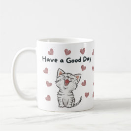 Ha Bra Day Mugg, Cute Cat Cooffee Kopp
