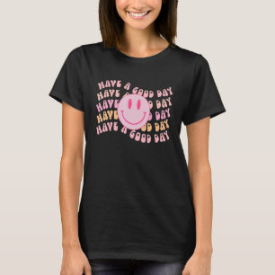 Ha Bra Day Smile Ansikte Preppy Aesthetic Trend T Shirt