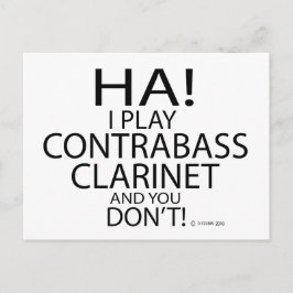 Ha Contrabass Clarinet Vykort