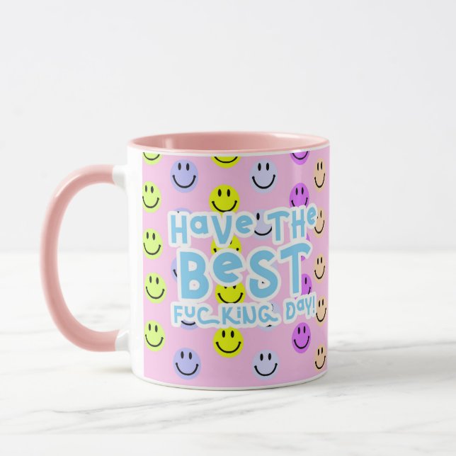 Ha den bästa dagen Smile Mugg (Vänster)