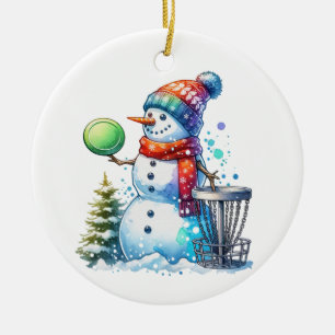 Ha den bästa julen i Par   Disk Golf Julgransprydnad Keramik
