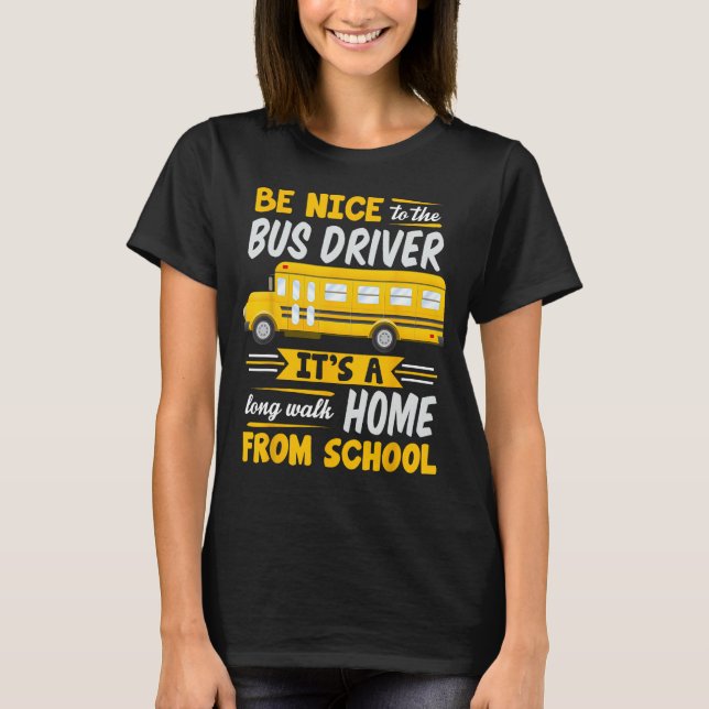 Ha det bra med Buss-chauffören i Buss T Shirt (Framsida)
