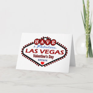 Ha det sagolika en Las Vegas valentin kortet för Helgkort