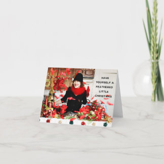 "Ha dig befjädrad lite jul ", Helgkort