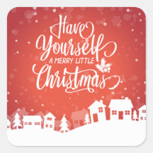 Ha dig en glad lite klistermärke för jul |
