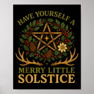 Ha dig en glad liten solståndsvårtkäring poster