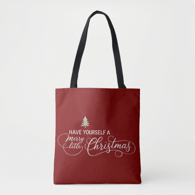 Ha Dig En God Jul Mysig Vinter Tygkasse (Framsida)