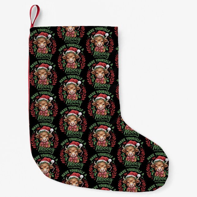 Ha dig en mysig liten jul höglands ko julstrumpa (Framsidan)