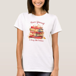Ha dig en riktigt glad bokjul t shirt