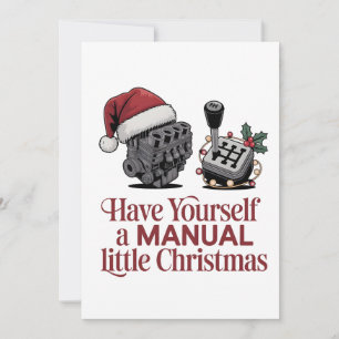 Ha dig en riktigt glad jul Mekaniker Tack Kort
