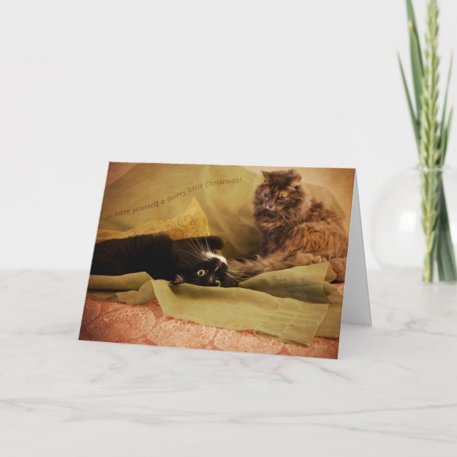 Ha dig glad lite jul helgkort (Framsida)