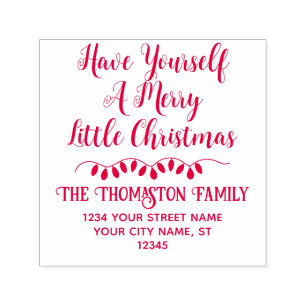 Ha dig själv en god jul, Adress 3 Självfärgande Stämpel