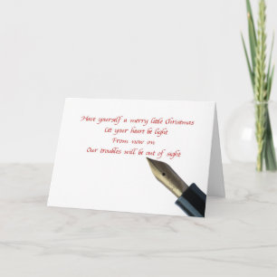 ha dig själv ett litet julkort helgkort