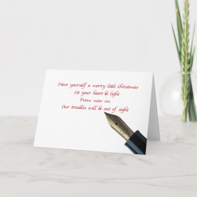 ha dig själv ett litet julkort helgkort (Framsida)