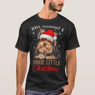 Ha din egen lilla Yorkie Little julshirt Hund T Shirt