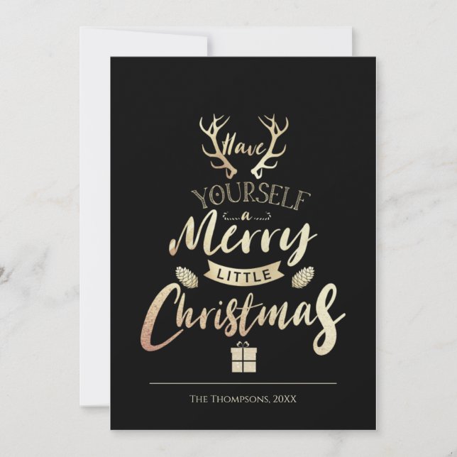 Ha din egen Merry Little jul Guld Black (Framsida)