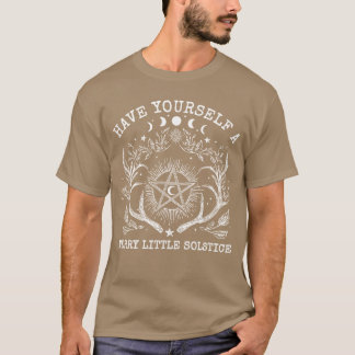 Ha din en riktigt glad litet solstånd jultröja gåv t shirt