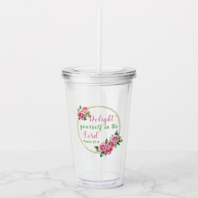 "Ha din glädje i Herren" Clear Take Away Mugg (Framsida)