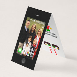 Ha din selfie en glad jul bild kort