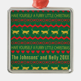 Ha dina Hårig lite julklappar Julgransprydnad Metall