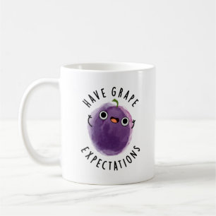 ha druvförväntade positiva fruktpun kaffemugg