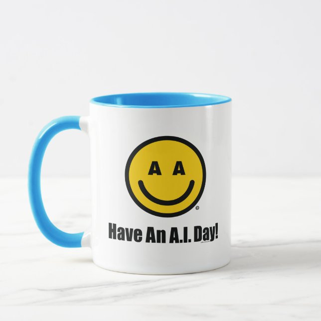 "Ha en A.I.-dag!" Officiell mugg (Vänster)