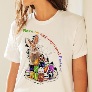 Ha en äggstyrd Påsk! Påskhare Eggs T Shirt
