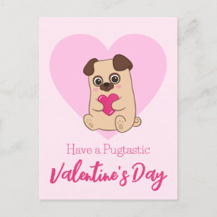 Ha en Aputastisk Alla hjärtans dag Funny Cute Pu Vykort