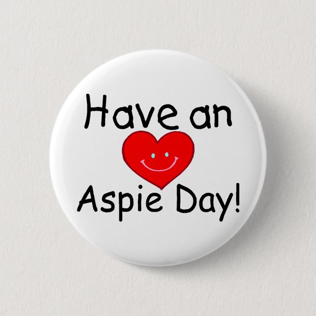 Ha en Aspie Day Hrt) Knapp (Framsida)