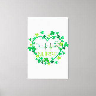 Ha en Australian shepherd Hund Lucky Charm St Pat Canvastryck