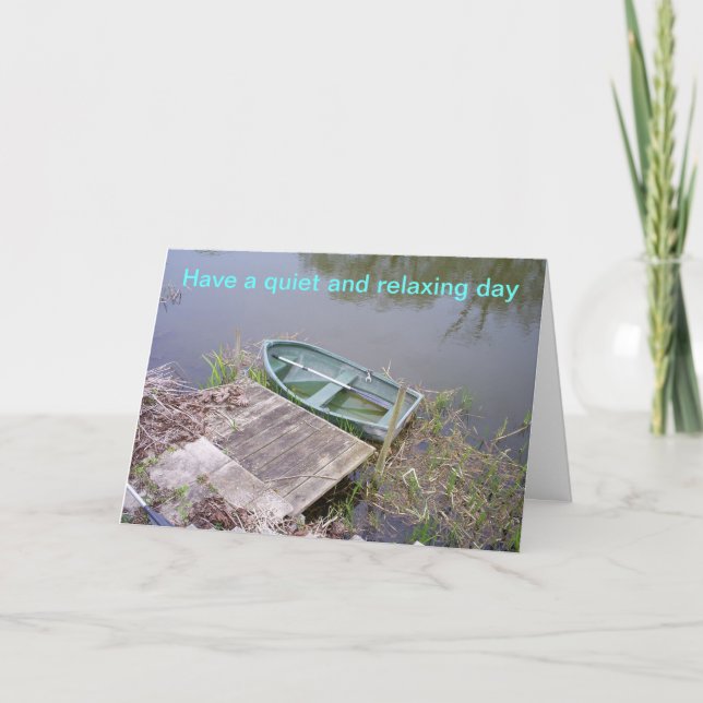 ha en avslappnad dag kort (Framsida)